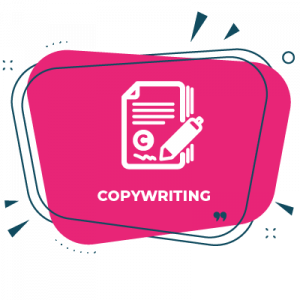 Copywriting graphic with icon